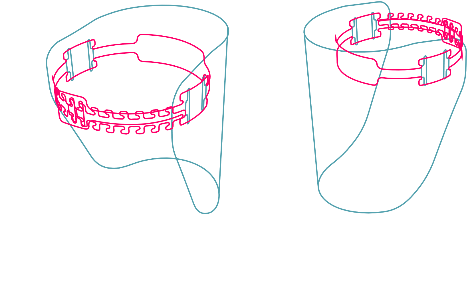 Gesichtsschilder elegantes Visier 2 Teile (1)